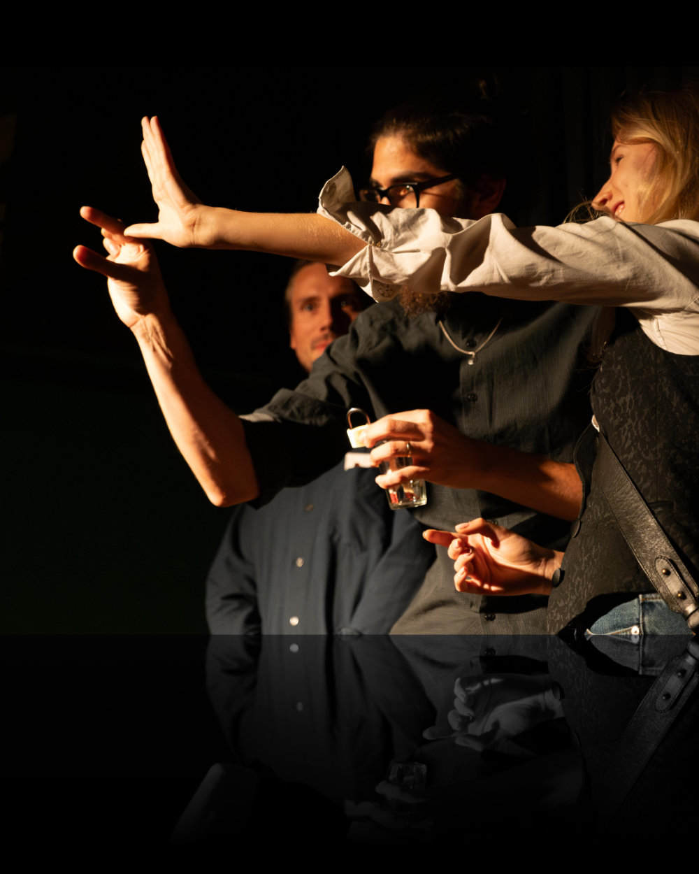 Ramiro Vides performing close-up magic